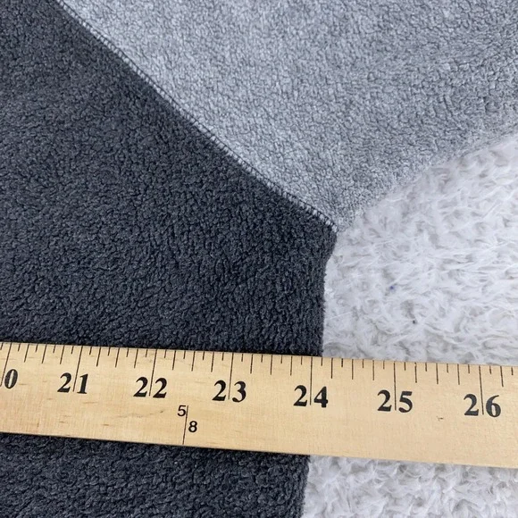 Vtg Calvin Klein Jeans Half Zip Fleece Sweater Mens Large Colorblock Drawstring - Picture 7 of 10